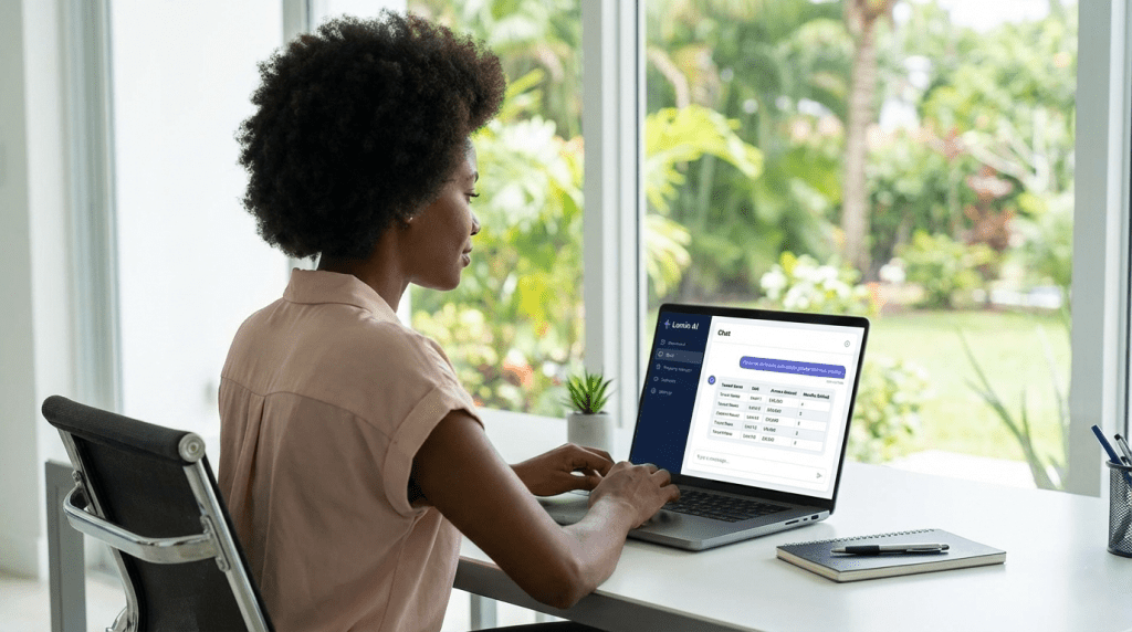 Lumin AI - The Copilot Caribbean Property Manager Chatting with Limin AI